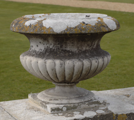 One of a set of nineteen Marble Garden Urns 