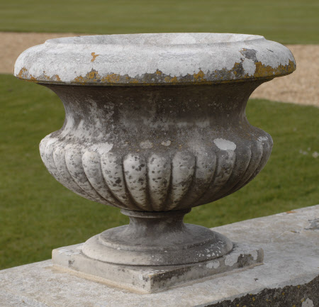 One of a set of nineteen Marble Garden Urns 
