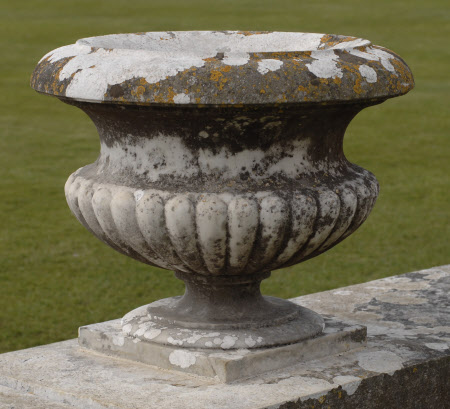 One of a set of nineteen Marble Garden Urns 