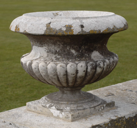 One of a set of nineteen Marble Garden Urns 