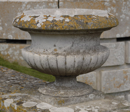 One of a set of nineteen Marble Garden Urns 