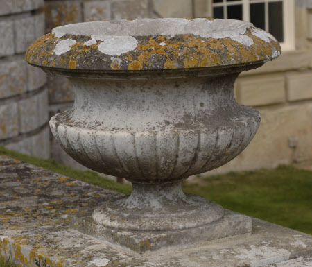 One of a set of nineteen Marble Garden Urns 