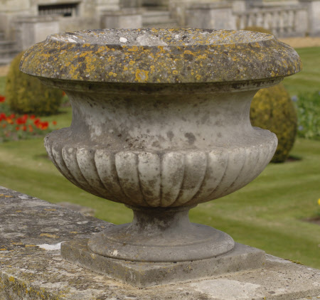 One of a set of nineteen Marble Garden Urns 