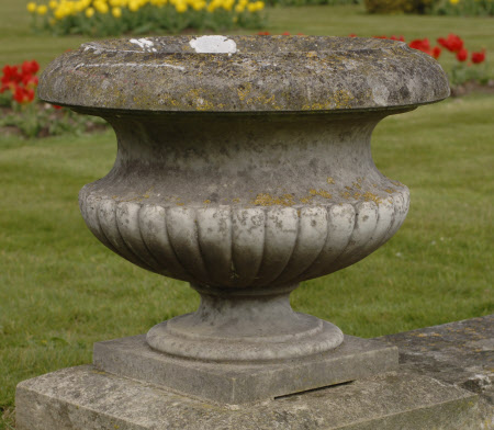 One of a set of nineteen Marble Garden Urns 