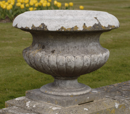 One of a set of nineteen Marble Garden Urns 