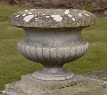One of a set of nineteen Marble Garden Urns 