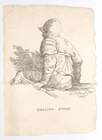 'English Stone', (the back of a seated Civil War soldier)