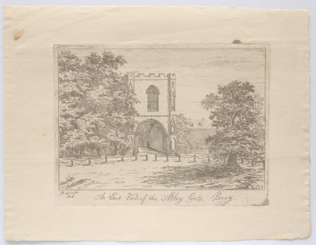 East View of the Abbey Gate. Bury
