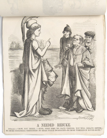 'A Needed Rebuke. Britannia:- "Now you there. I hope next time we have visitors you will behave ...