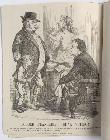 'Lodger Franchise v Dual Voting. Mr Bull (to the father of of the leger franchise*). "Come these ...