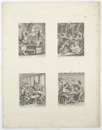 The Triumph of Death: 37. The Rich Man/Miser, 38. The Robber, 39. The Drunkard, 40. The Gambler ...