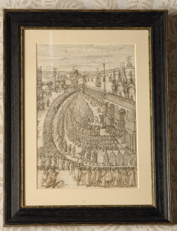 Scene during the Venetian Carnival: Fisticuffs on the Bridge by San Barnaba