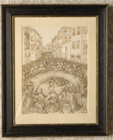 Scene during the Venetian Carnival: The Procession to give the Baton of Command to the General di ...