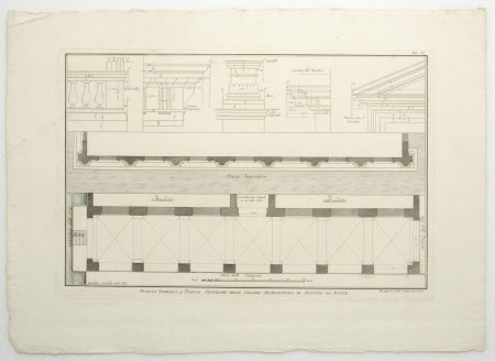 Pianta Terrena, e Pianta Superiore delle Carceri Architettura di Antonio da Ponte (c.1512-1597)