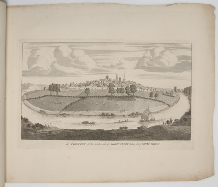 Prospect of the South Side of Shrewsbury taken from Coney Green 