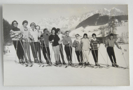 Group with Mary Bankes (b.1940) fourth on left 