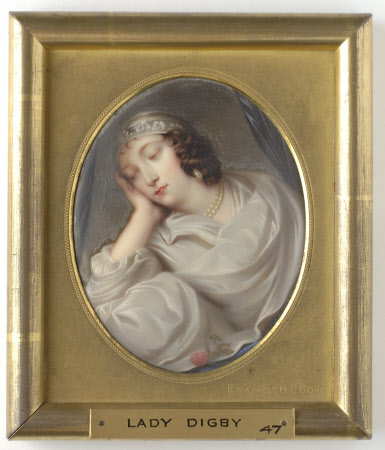 Venetia Stanley, Lady Digby (1600-1633) on her deathbed (after Sir Anthony Van Dyck)