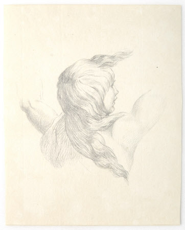 Figure from the fresco of The Fire in the Borgo after Raphael, Stanza del'Incendio, Vatican 