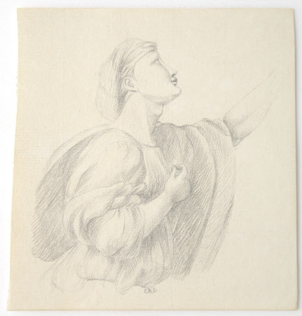 Figure from the fresco of The Mass of Bolsena after Raphael, Stanza di Eliodoro, Vatican   