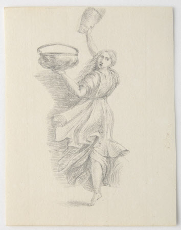 Figure from the fresco of The Fire in the Borgo after Raphael, Stanza del'Incendio, Vatican 