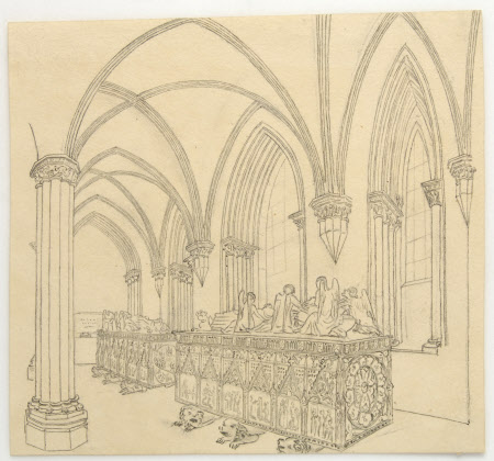 Tombs of King Peter I (the Just or the Cruel), King of Portugal (1320-1367) and his murdered ...