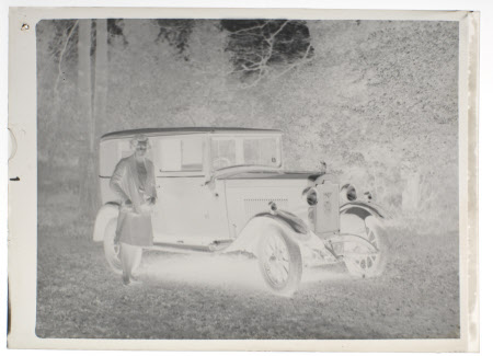 Hilary Margaret Strickland-Constable, Mrs Henry John Ralph Bankes (1908-1966) standing next to a ...