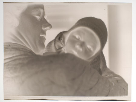 John Ralph Bankes (1936-1996) in the arms of his mother Hilary Margaret Strickland-Constable, Mrs ...