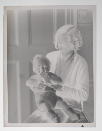 John Ralph Bankes (1936-1996) at seven and a half months, held by his mother Hilary Margaret ...