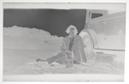 Hilary Margaret Strickland-Constable, Mrs Henry John Ralph Bankes (1908-1966) picnicking at Badbury ...