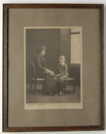 Henrietta Jenny Fraser, Mrs Walter Ralph Bankes (1871-1953) with her son Henry John Ralph Bankes ...