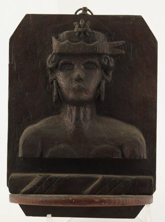 Relief plaque with bust of a woman