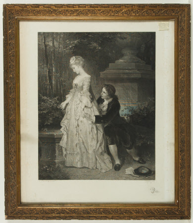 Young Couple in a Garden (after Robert Beyschlag) 