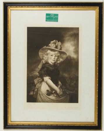 Girl in hat with gloves