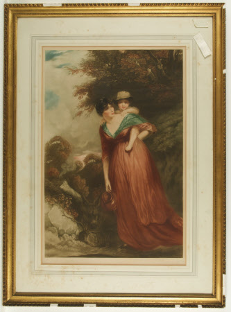 Hester Jane Ogle, Mrs Richard Brinsley Sheridan (1775/6-1817) and her son Charles Brinsley Sheridan ...