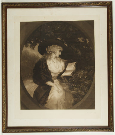 Lady reading a book