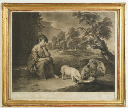 Girl and Pigs (after Thomas Gainsborough)