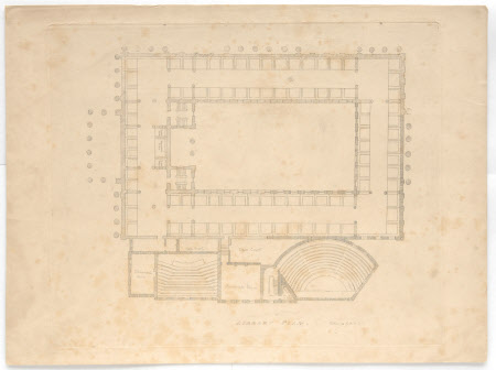 Ground floor plan of a Library