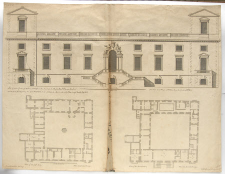 Scale Drawing of the Garden Front, Wilton House (after Inigo Jones)