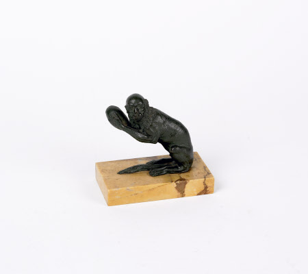 Statuette of a macaque monkey