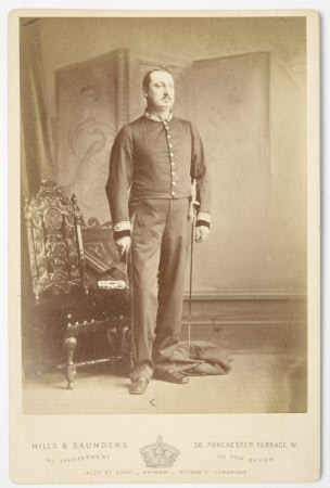 Unknown gentleman in formal military uniform