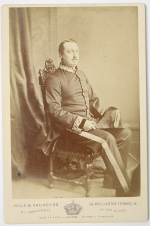 Unknown gentleman in formal military uniform