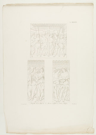 Tav XXXIV. Angels Holding Signs of the Passion or Playing Musical Instruments by the Master of San ...
