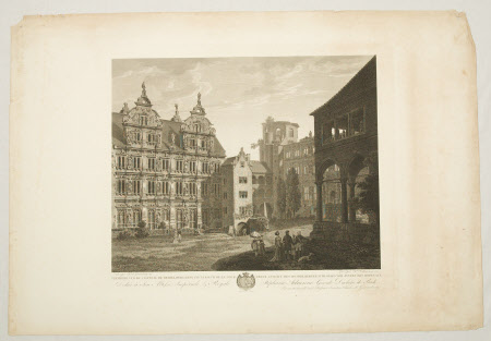 View of Courtyard interior of Heidelberg Castle (after Charles de Graimberg) 