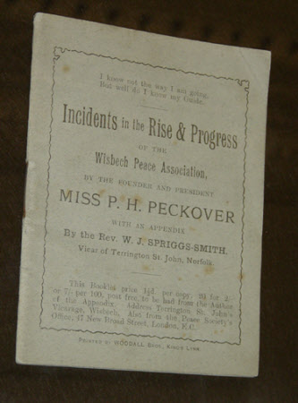 Incidents in the Rise and Progress of the Wisbech Peace Association