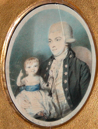Peter Upcher (1751-1796) with his son Ramey Upcher (1783-1797) 