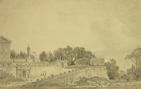 Part of the Terraces of the Villa Belvedere at Frascati