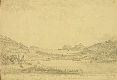 View of the Lake Avernus from the Road to Cumae