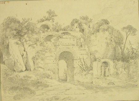 The Arco Felice at the entrance to the Town of Cuma, at Pozzuoli  