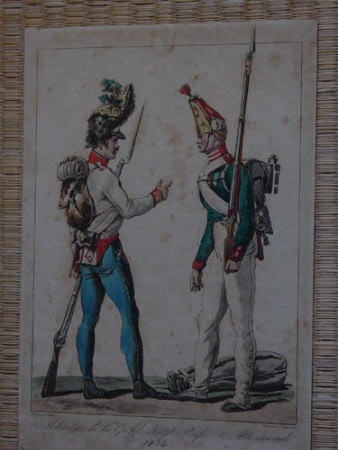 Militaires de la Garde Imp'le Russe et Memande: 1814 (after Carle Vernet)