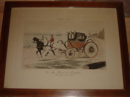 On the road to Brighton - Post-chaise 1810-1830 